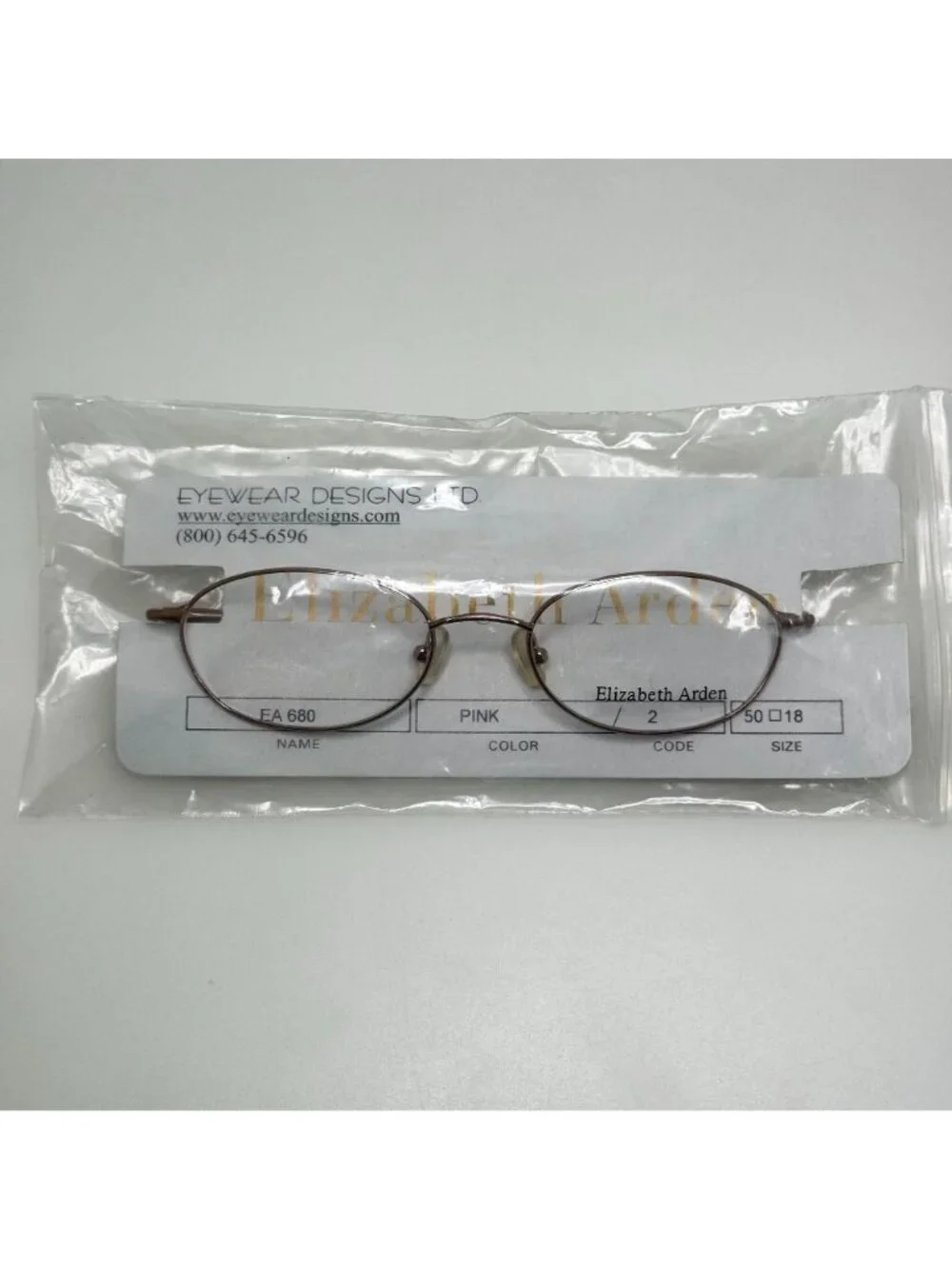 Elizabeth Arden EA 680 2 Pink Eyeglasses Eye Glasses Frames 50-18-135